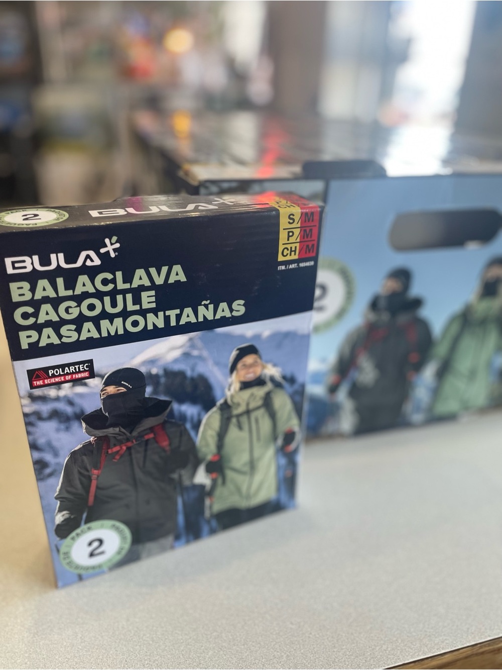 New in box- BULA Black Balaclava Face Mask - 2 pk- Unisex Polartec Warmth